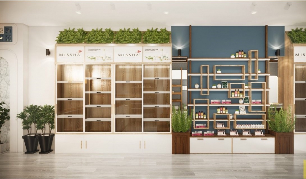 PenViet - Thiết kế nội thất shop mỹ phẩm hiện đại