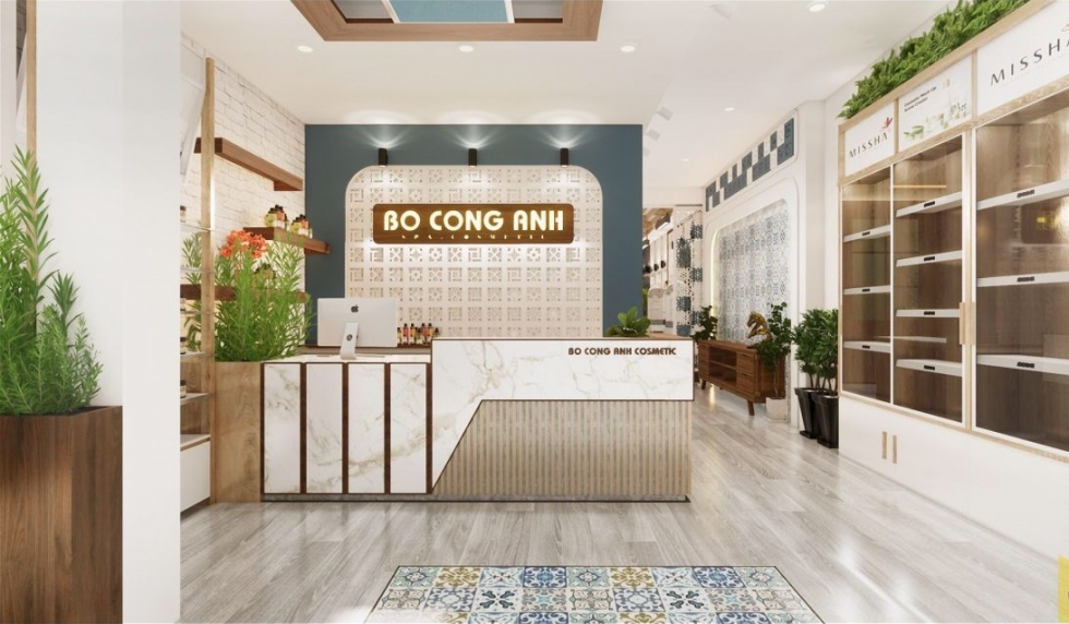 PenViet - Thiết kế nội thất shop mỹ phẩm hiện đại