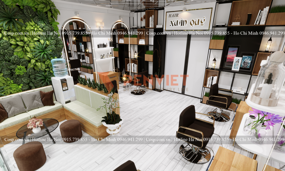 Ảnh thiết kế 3d salon tóc Xuân QUý