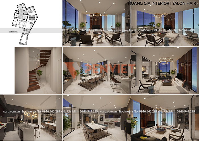 Khéo léo tạo nên những view toàn cảnh thơ mộng