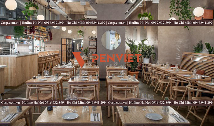 thiết kế nội thất nhà hàng