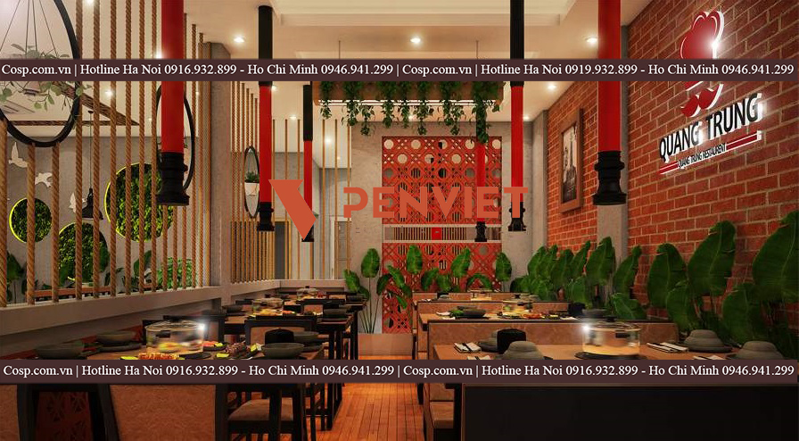Thiết kế quán lẩu nướng tại Hà Nội