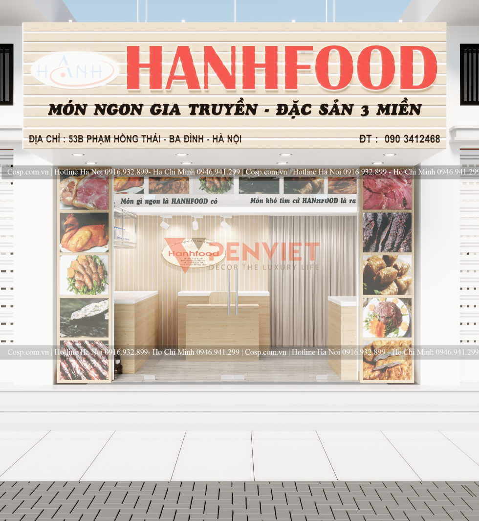 Thiết kế cửa hàng thực phẩm
