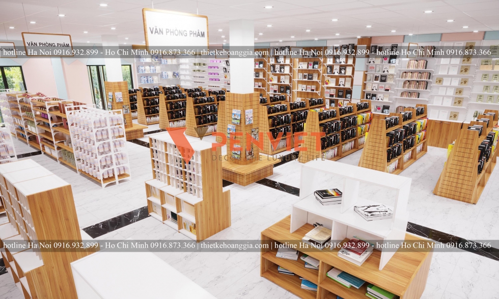 Thiết kế hiệu sách Minh Châu