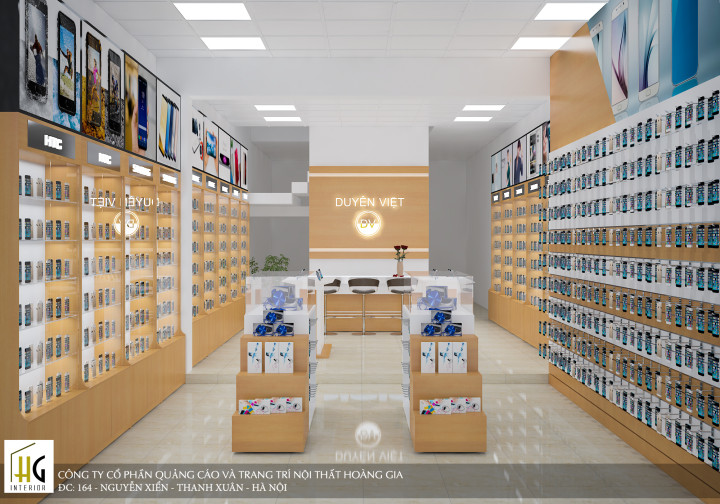 Thiết kế shop điện thoại tại Bắc Giang - anh Khắc