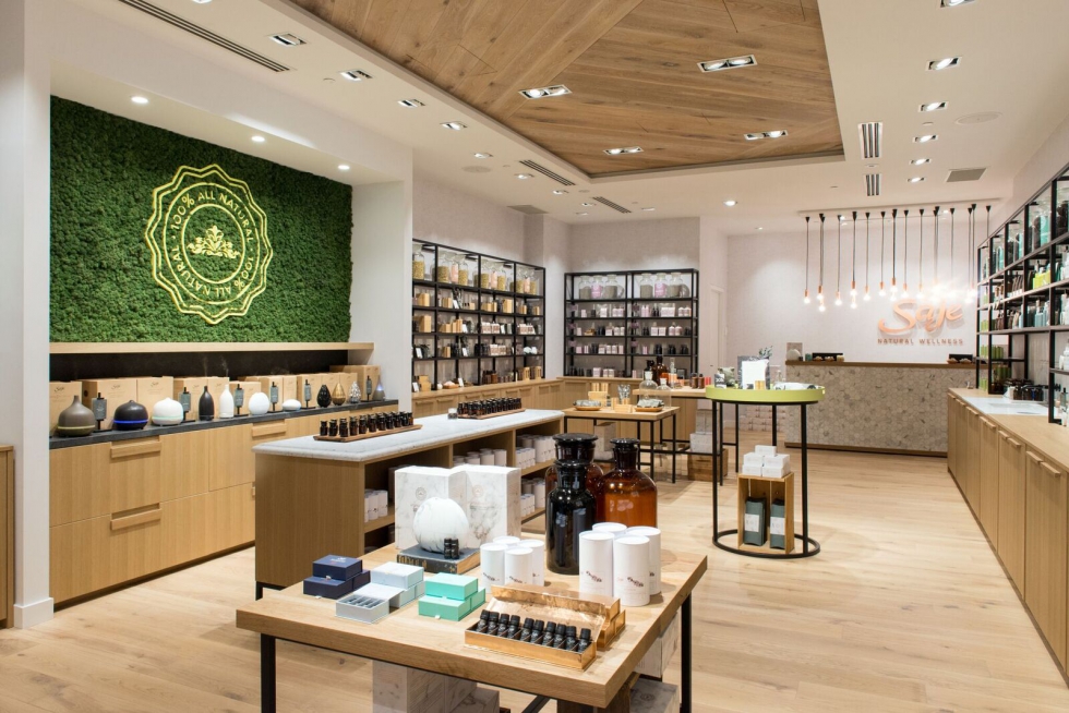 Thiết kế shop mỹ phẩm thiên nhiên cực kỳ đẹp và thu hút khách hàng