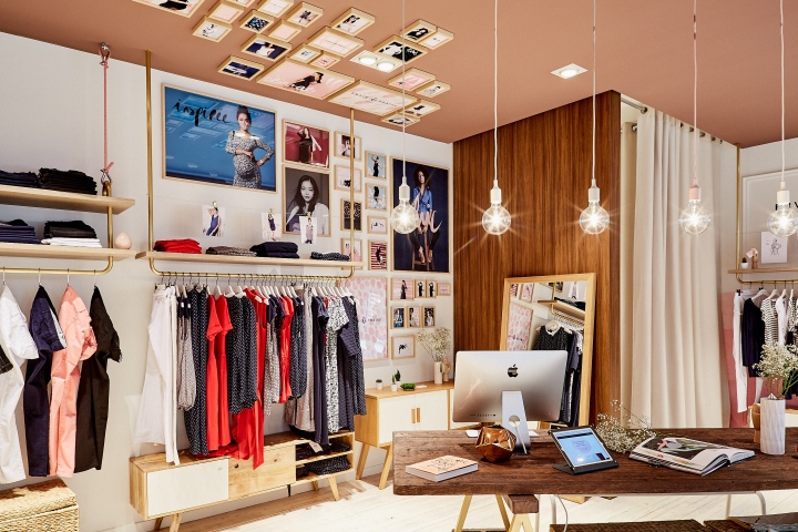 Thiết kế shop thời trang tràn ngập màu hồng tại TP. HCM