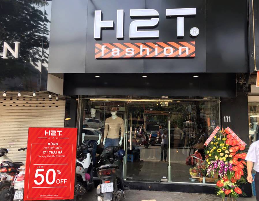Thiết kế shop quần áo nam H2T