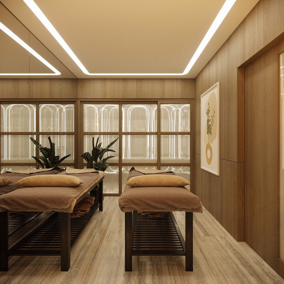 ấn tượng mạnh với cách trang trí phòng khách spa 7