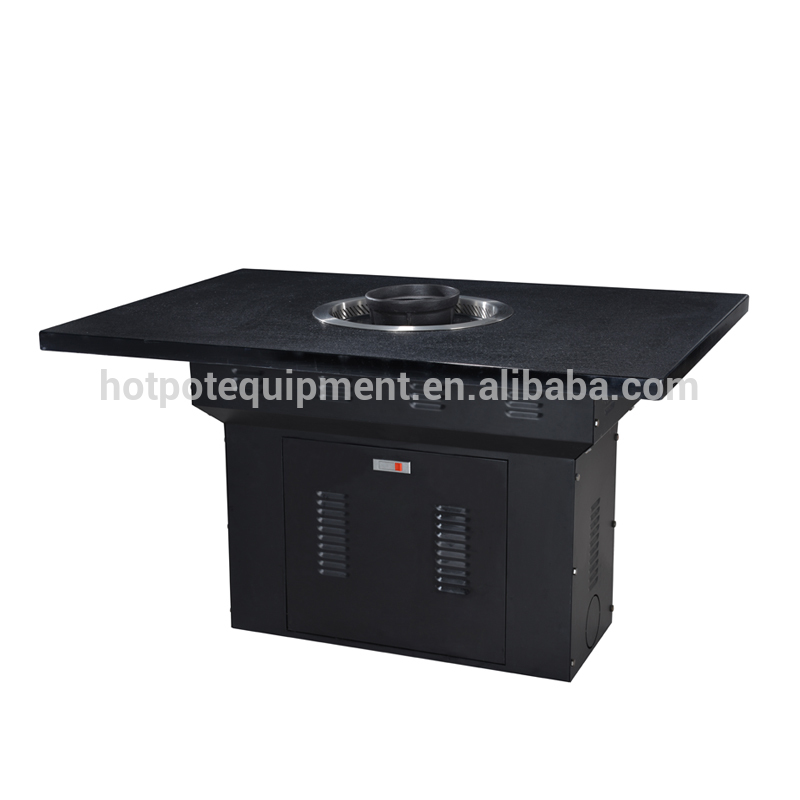 Mẫu bàn lẩu nướng sang trọng hiện đại