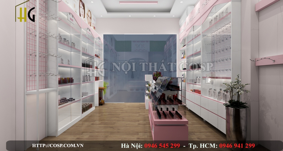 bi quyet trung bay ke trong thiet ke shop my pham 4