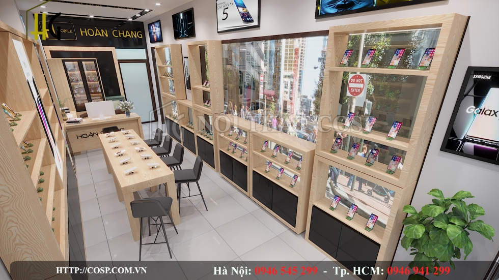 Học cách bố trí nội thất shop điện thoại từ các chuyên gia