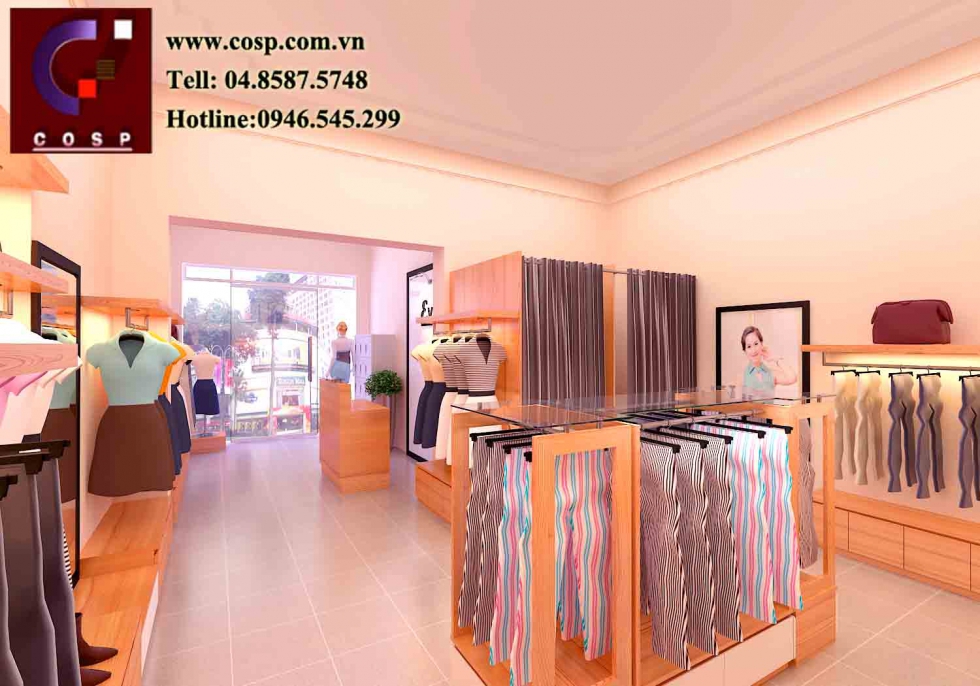 Thiết kế chuỗi shop thời trang công sở Evy