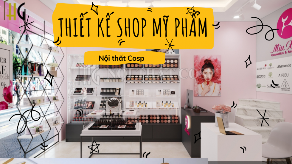 Cosp- chuyên thiết kế shop mỹ phẩm