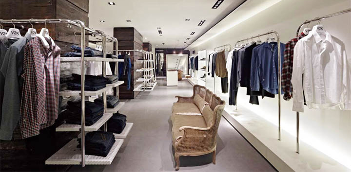 Thiết kế cửa hàng thời trang theo phong cách đương đại