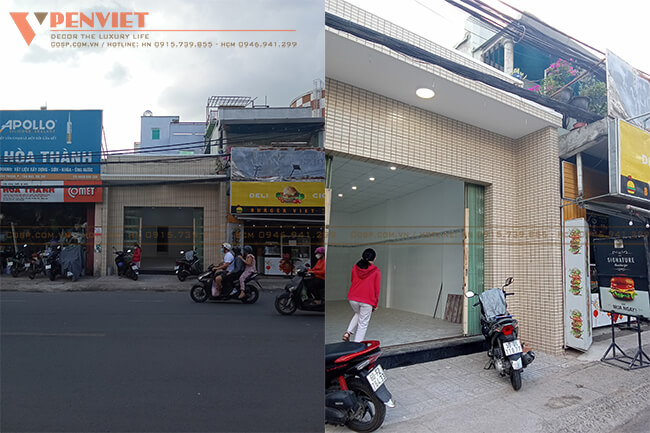 Cửa hàng có vị trí tương đối thuận lợi