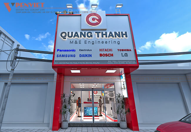 Diện mạo nổi bật của cửa hàng điện máy Quang Thành