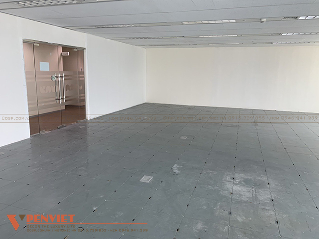 Mặt bằng trống cần được lên phương án cho một mẫu thiết kế văn phòng hoàn hảo