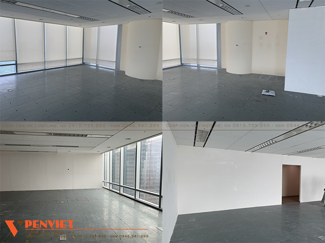 Tổng diện tích mặt bằng của dự án lên tới 950m2