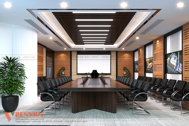 Thiết kế văn phòng phải đảm bảo được sự hiện đại, sang trọng