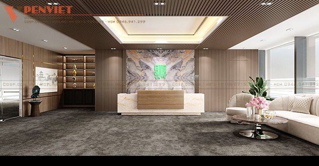 Hình ảnh chuyên nghiệp của khu vực lễ tân