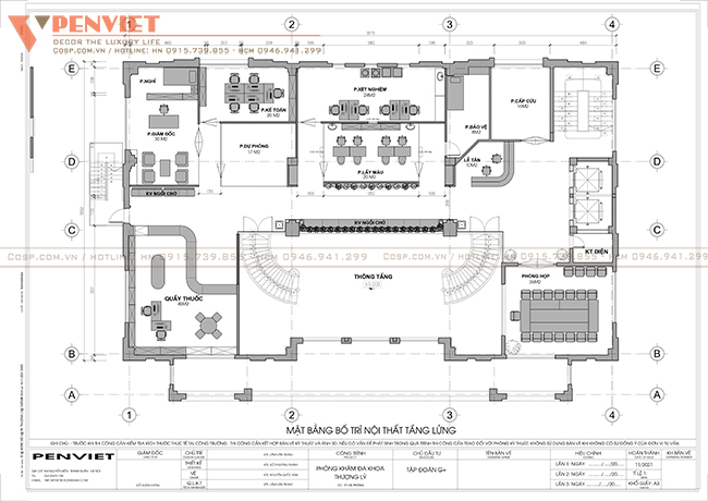 Bố trí mặt bằng tầng 1