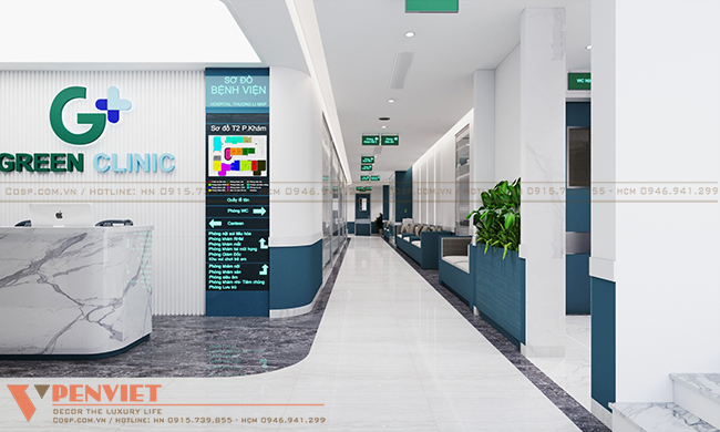 Khu vực khám chữa bệnh tại tầng 2