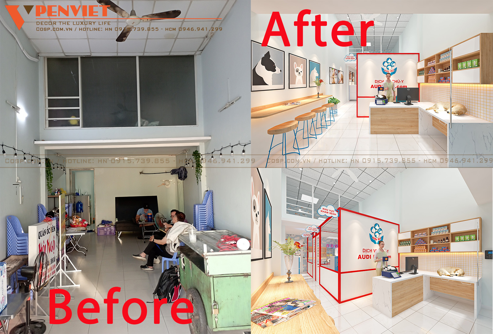 Kết hợp đồng thời nhiều giải pháp không gian