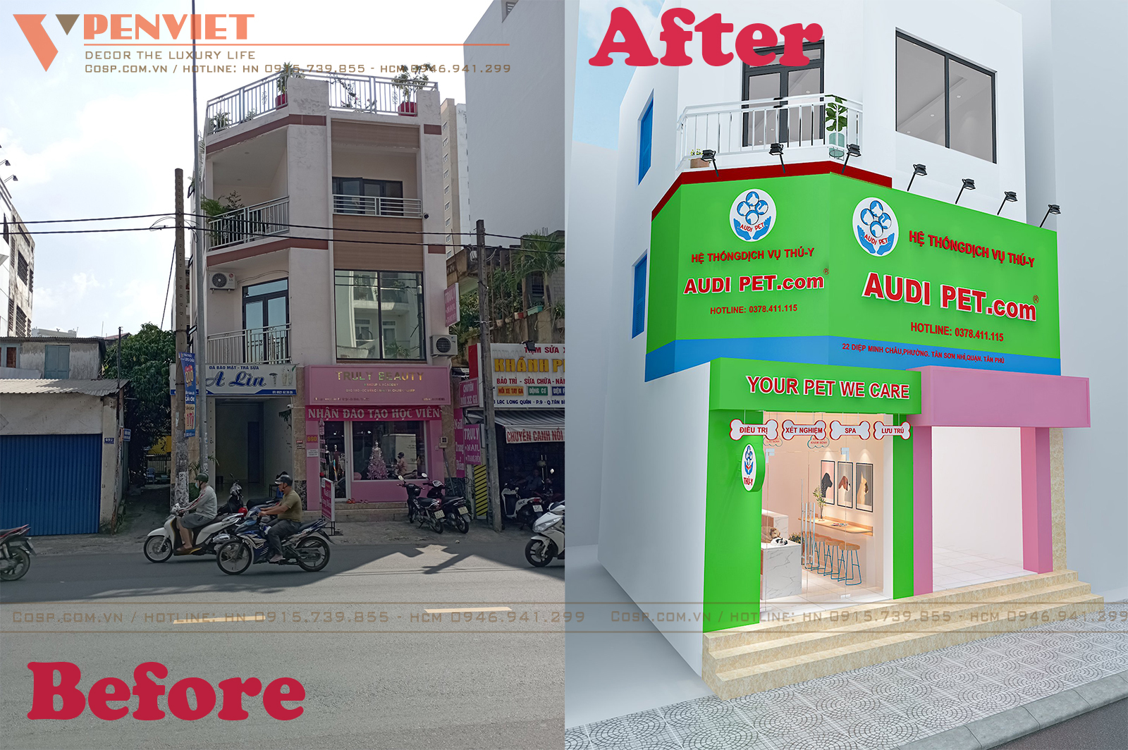 Ý tưởng setup phòng khám thú y tạo được sự nhất quán cho cả hệ thống