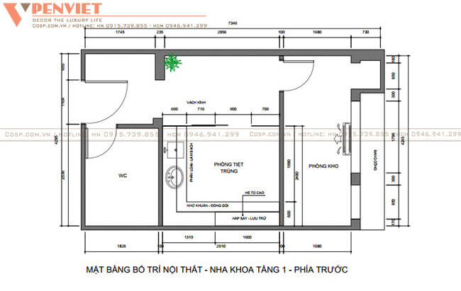 Bố trí mặt bằng khoa học