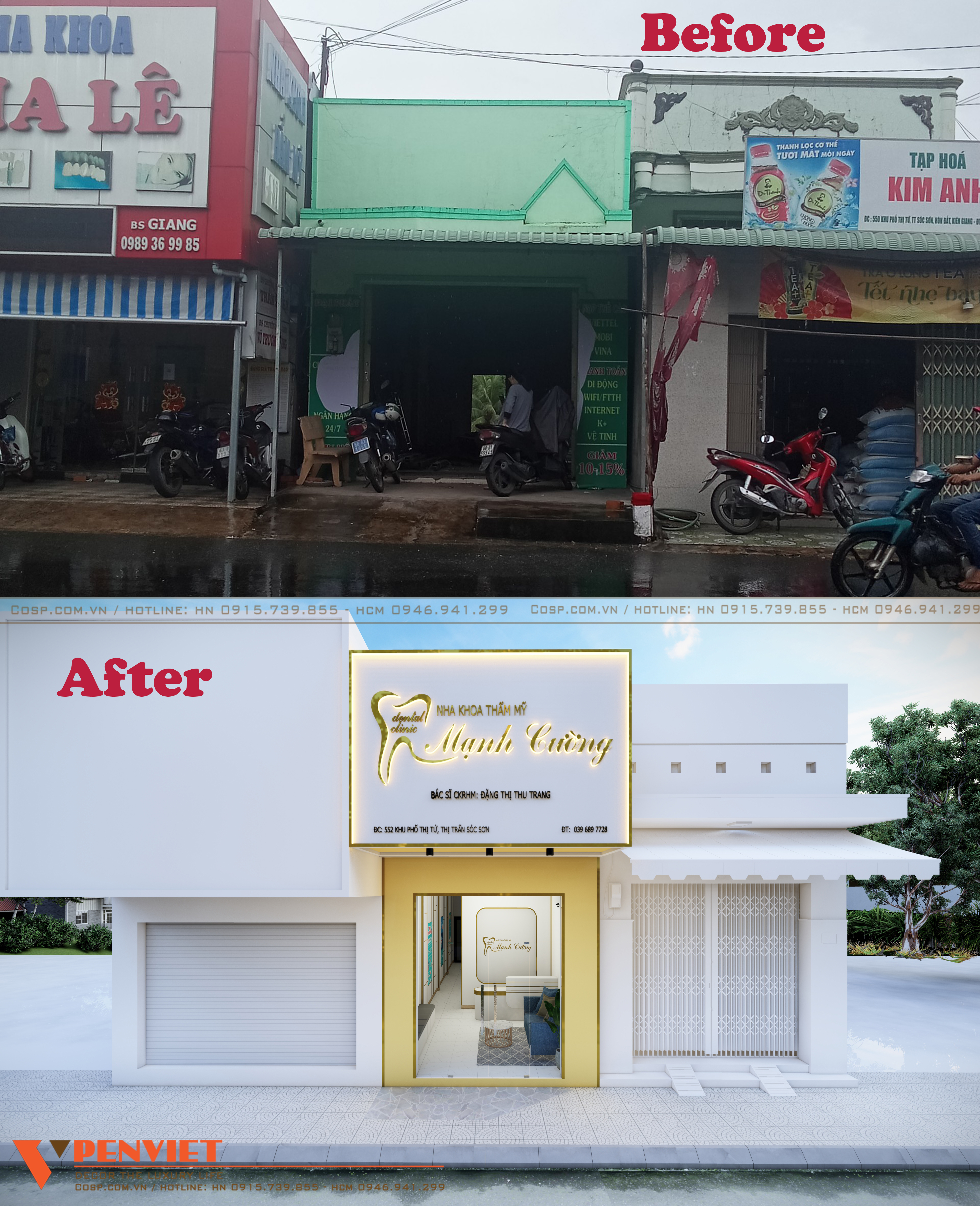 Sự lột xác ấn tượng của phòng khám nha khoa thẩm mỹ Mạnh Cường