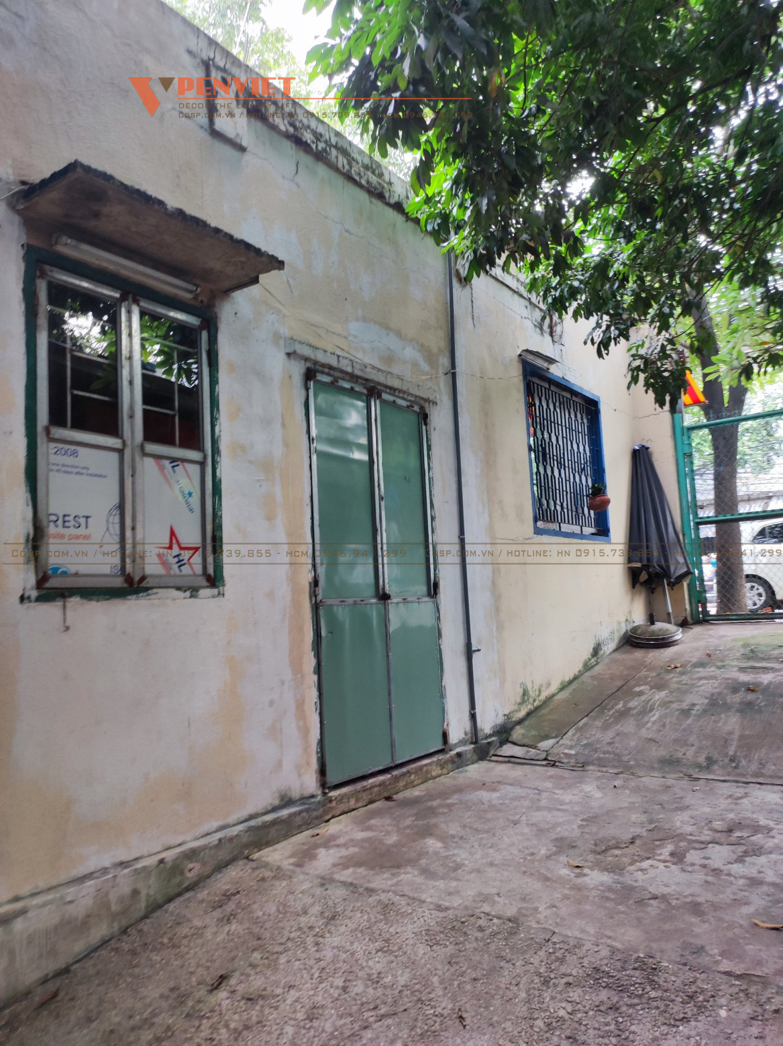 Mặt bằng nằm trên đoạn đường dốc