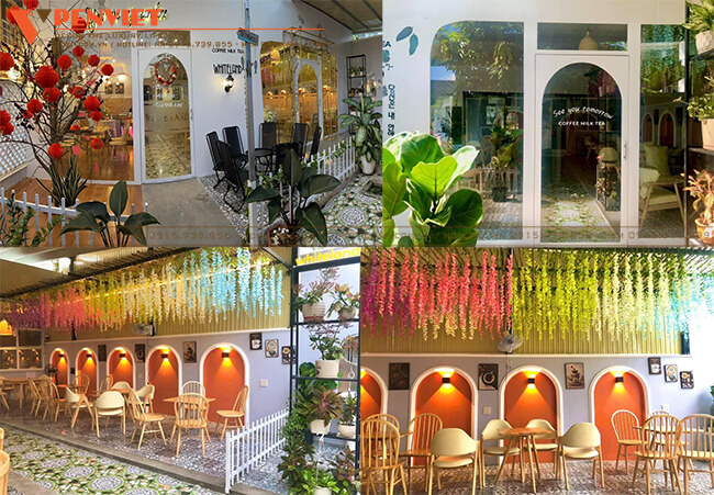 Quán cafe với lợi thế không gian rộng rãi, thoáng đãng