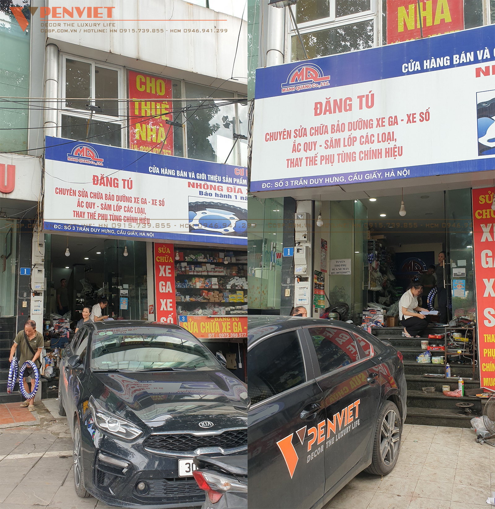 Khách hàng có nhu cầu cải tạo tại mặt bằng để kinh doanh