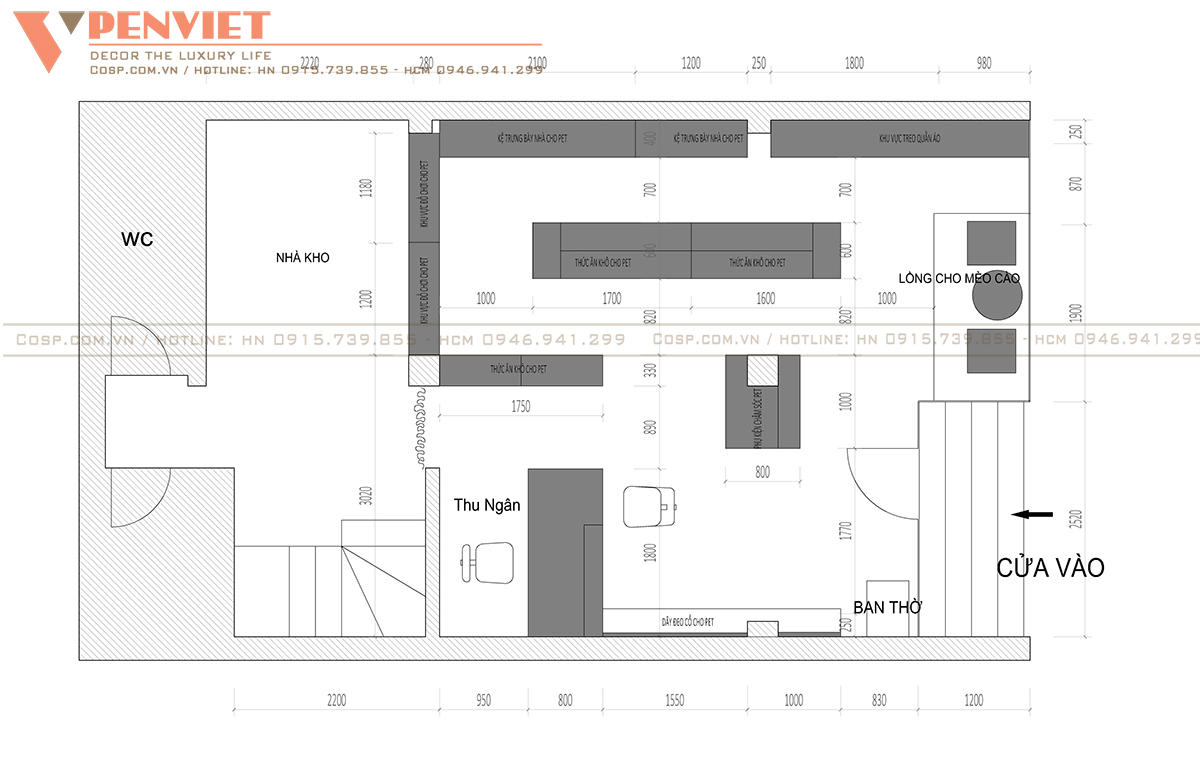 Bố trí nội thất khoa học
