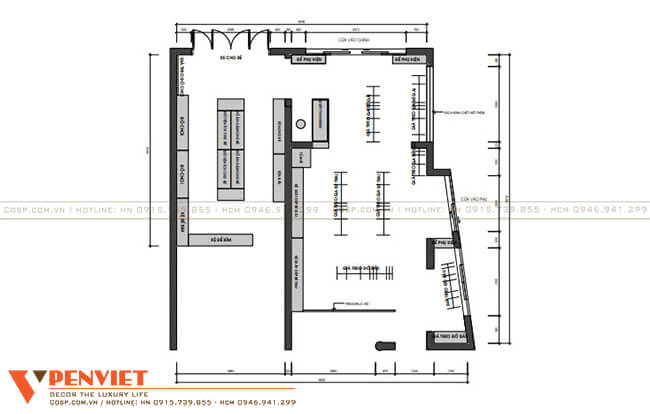 Bố trí mặt bằng khoa học giúp khắc phục hạn chế không gian