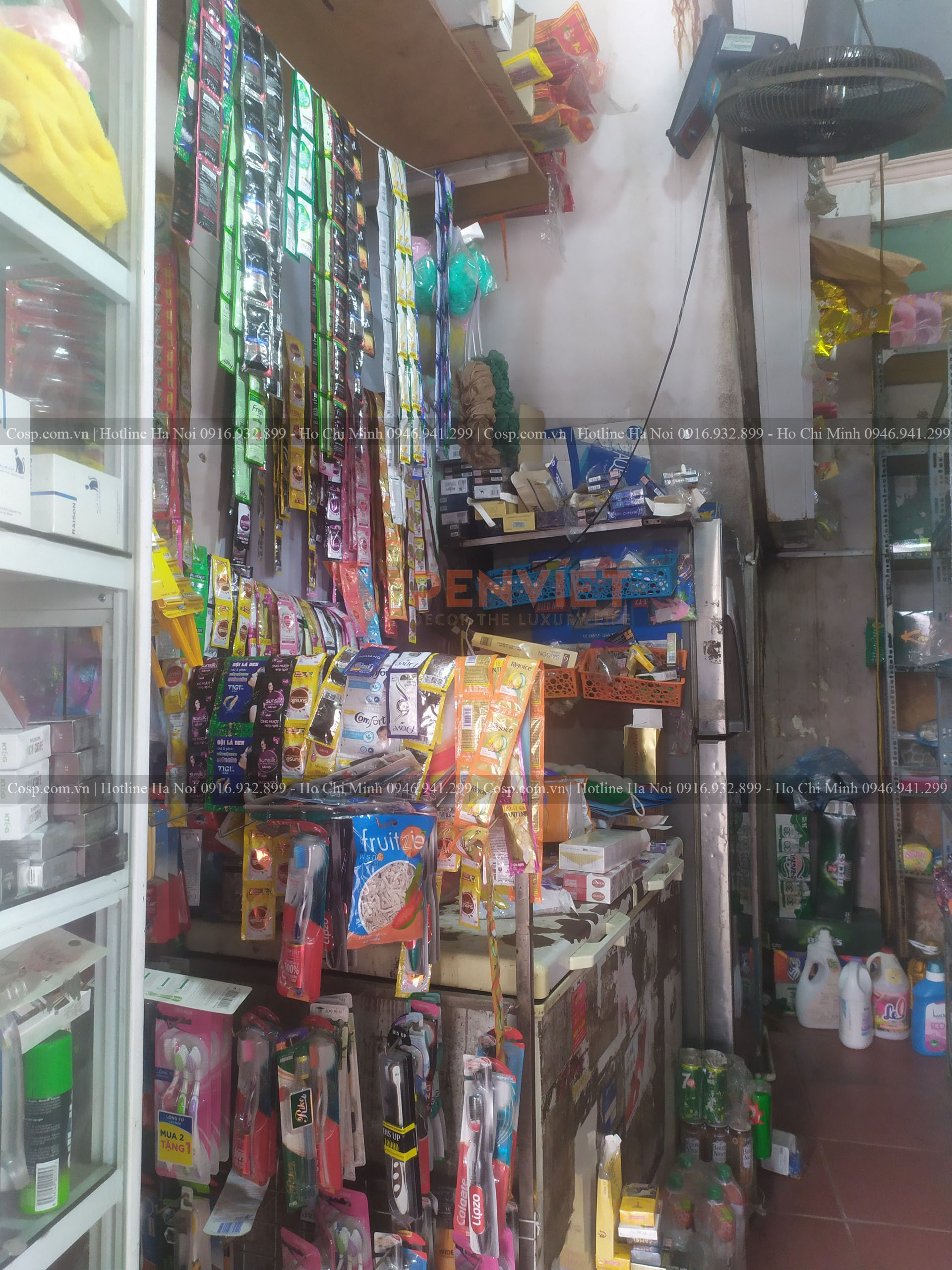 Hiện trạng công trình thiết kế shop mỹ phẩm Chị Lan - 2