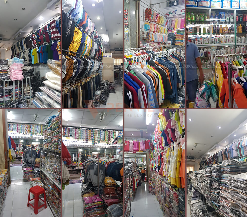 Hình ảnh trưng bày sản phẩm của cửa hàng trước khi thiết kế và thi công