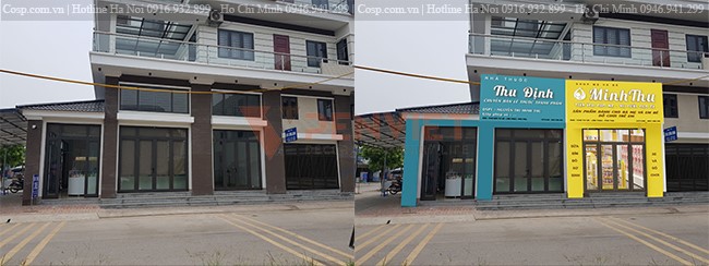 Hình ảnh hiện trạng và ý tưởng thiết kế shop