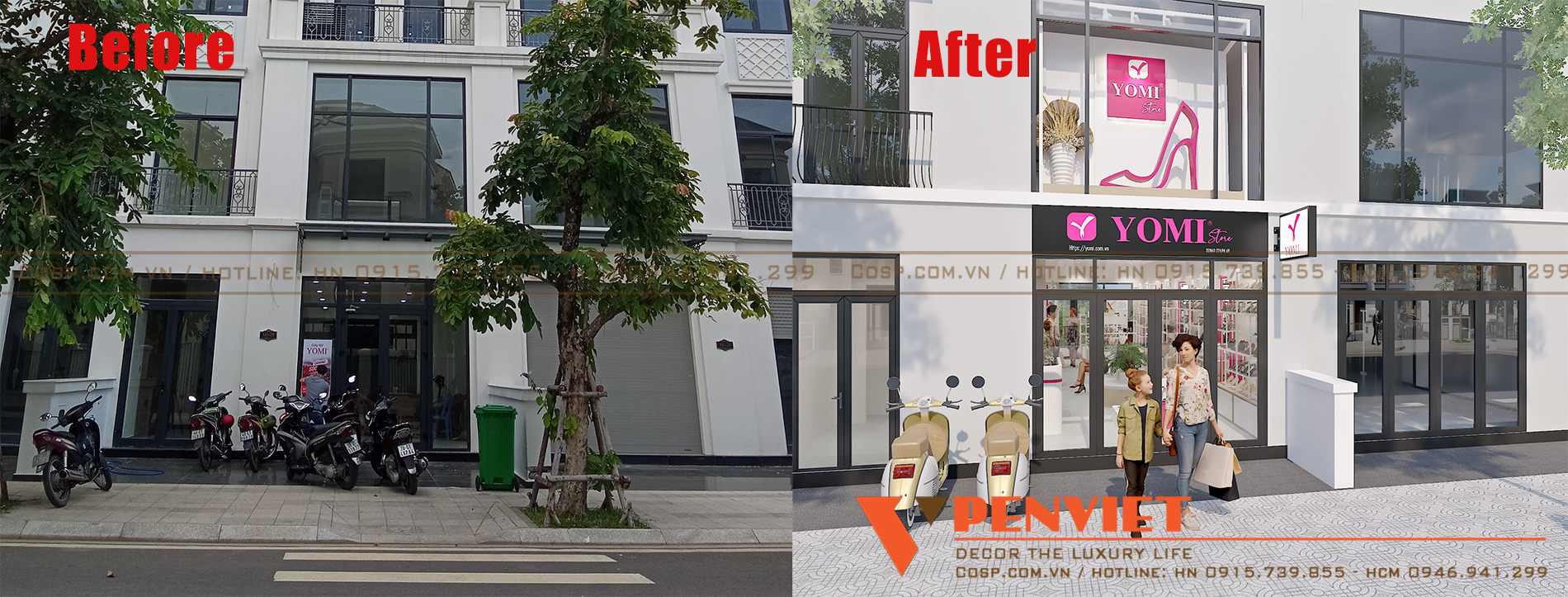 Sự lột xác của cửa tiệm nhờ ý tưởng thiết kế sáng tạo