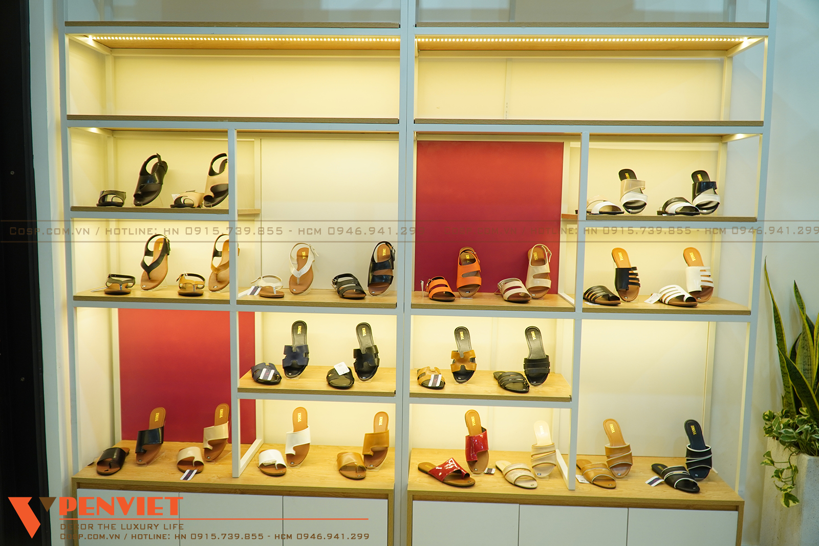 Thiết kế shop giày Yomi