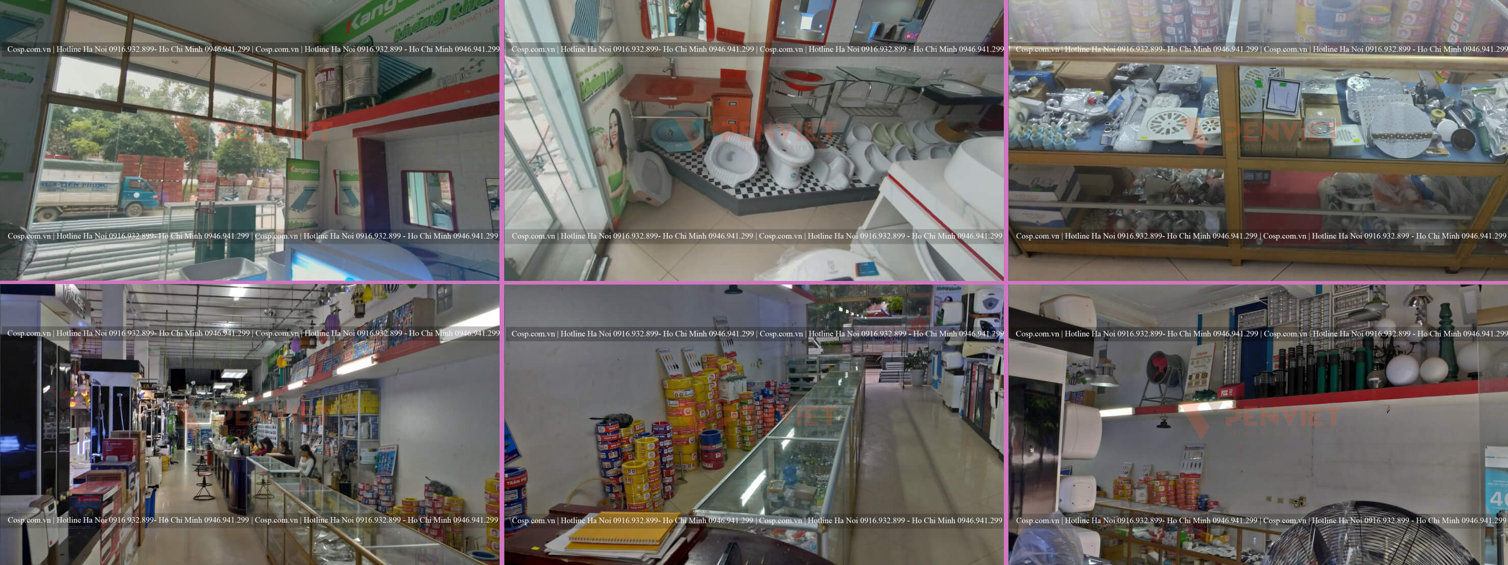 Hiện trạng showroom vật liệu xây dựng Cường Lan