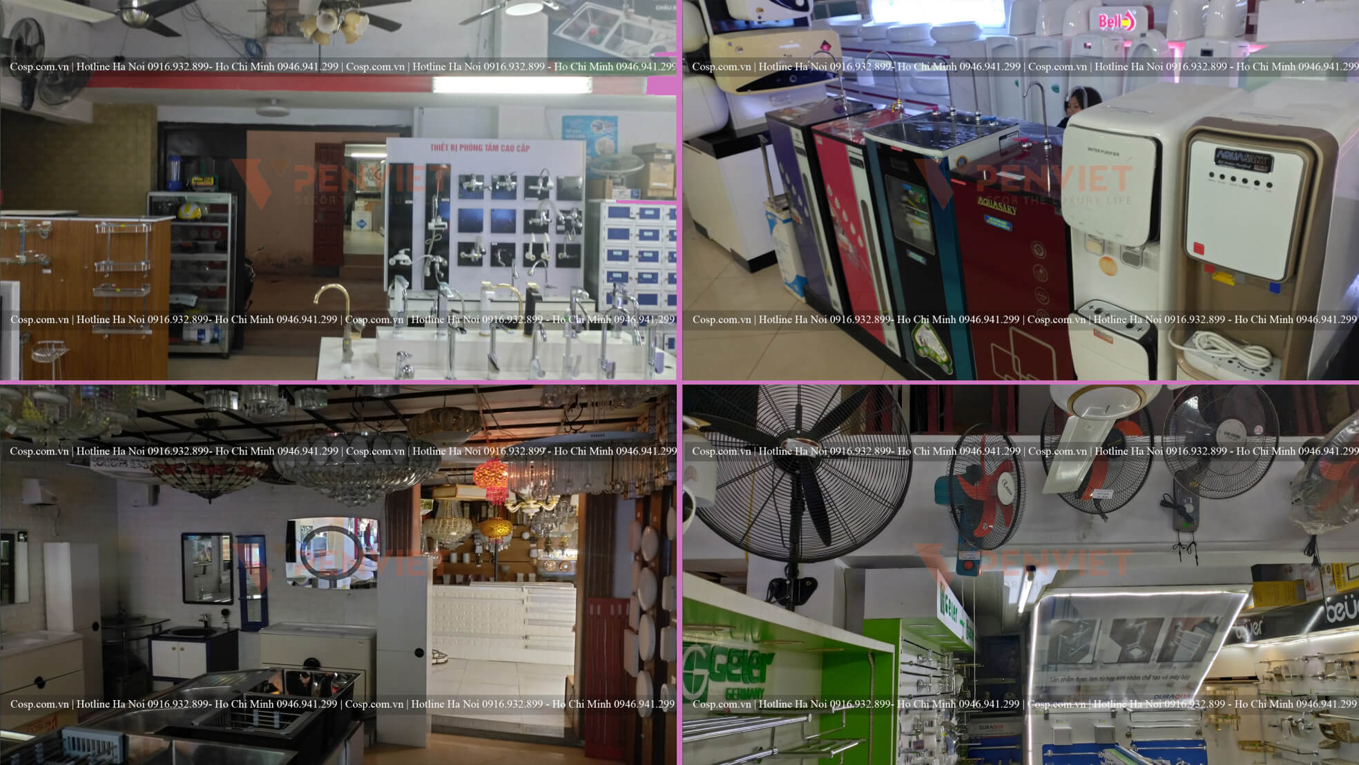 Hình ảnh thực tế của cửa hàng TBVS Cường Lan trước khi thiết kế, thi công