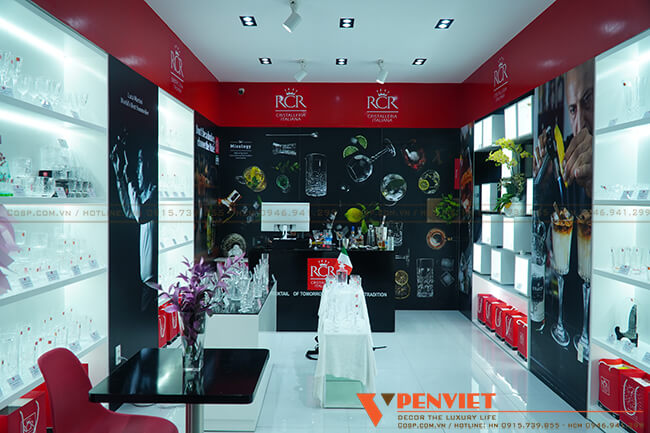 Hình ảnh hoàn thiện showroom pha lê La casa RCR