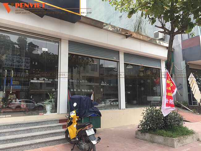Hiện trạng mặt tiền cửa hàng