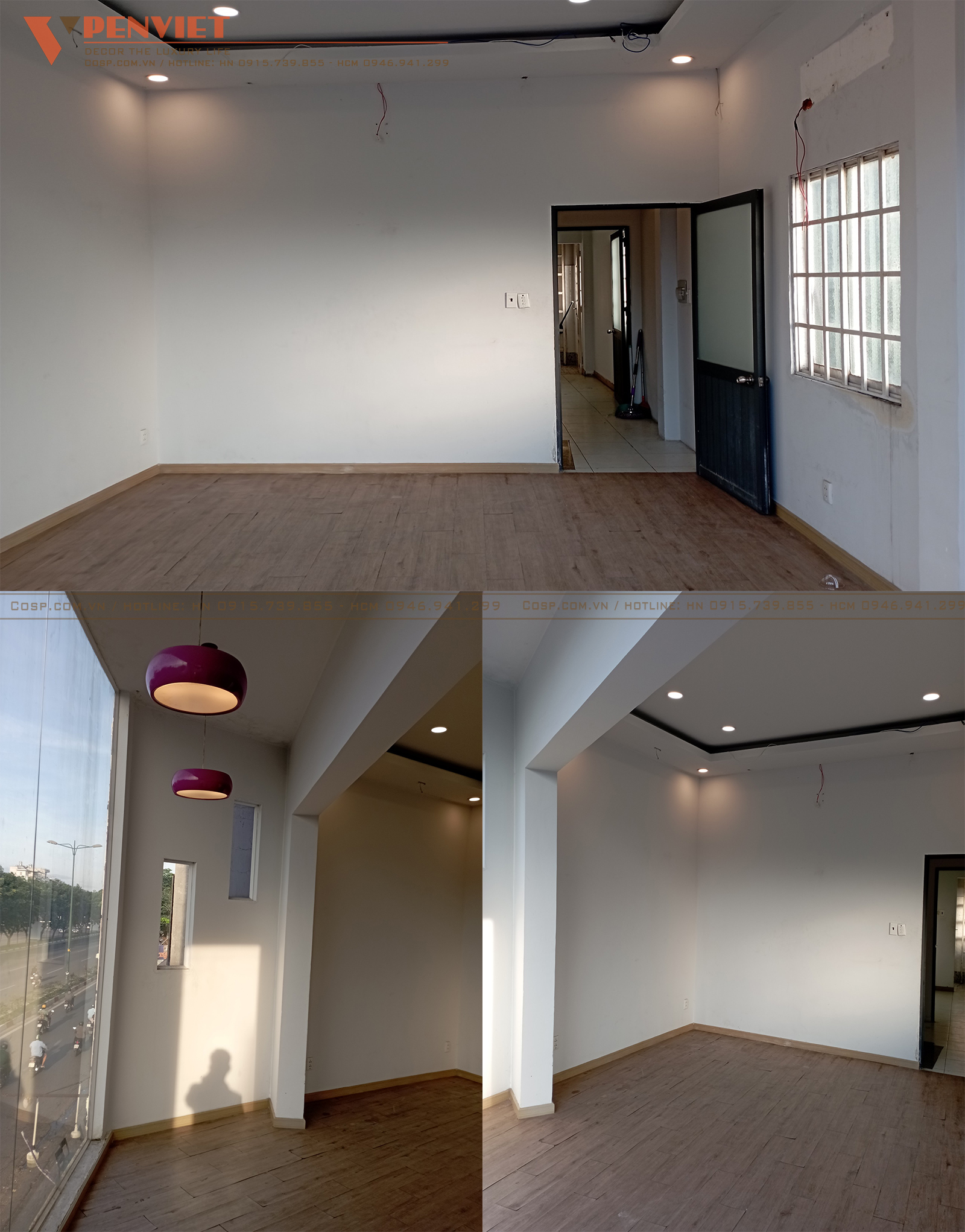 Mặt bằng 80m2 bao gồm 2 sàn