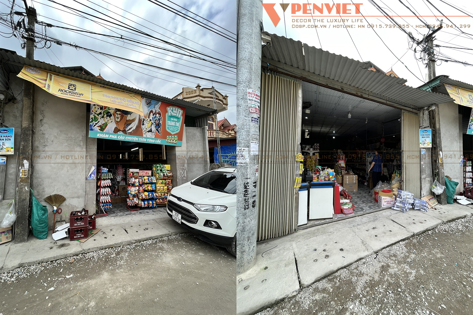 Mặt bằng xuống cấp khiến cửa tiệm thiếu chuyên nghiệp và kém thu hút