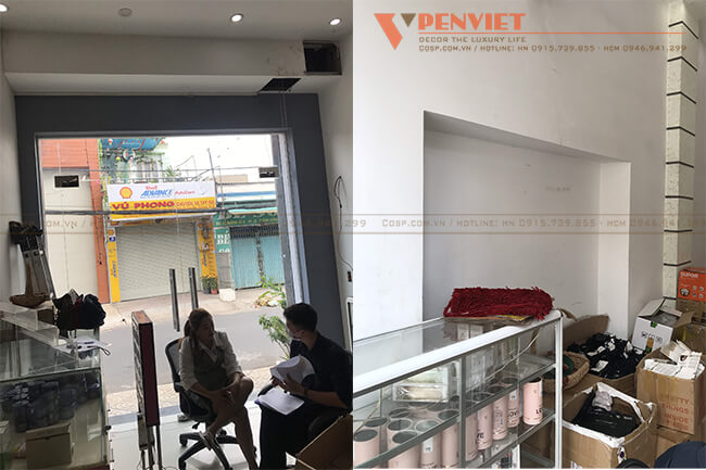 Hiện trạng mặt bằng cửa tiệm