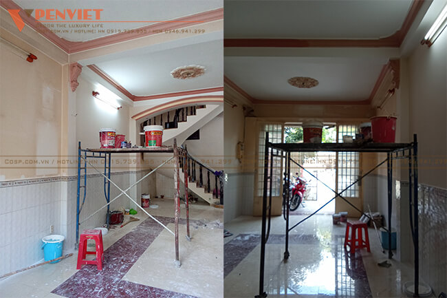 Tiến hành cải tạo lại mặt bằng