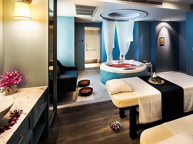 Thiết kế spa như được thổi hồn với sự kết hợp màu sắc và ánh sáng tinh tế